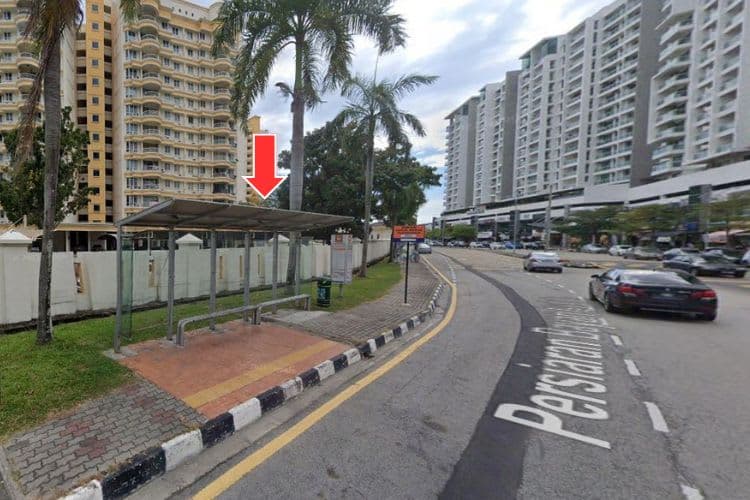 5 Panel Bus Shelter Billboard at Persiaran Bayan Indah, Bayan Lepas, Penang (5 panels)
