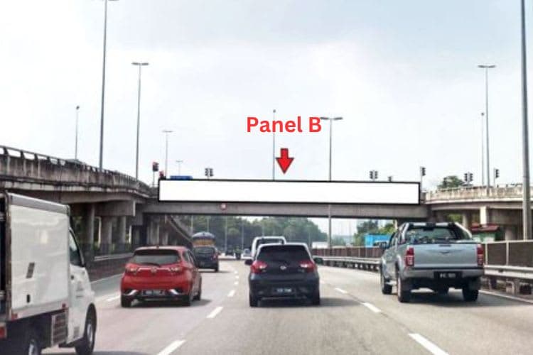 2 Sided Overhead Bridge Billboard at LDP Highway KM26.9, Puchong, Selangor