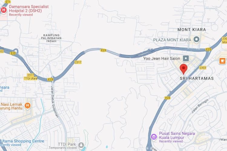 Map - Vertical Minipole Billboard at Jalan 19/70a, Sri Hartamas, Kuala Lumpur