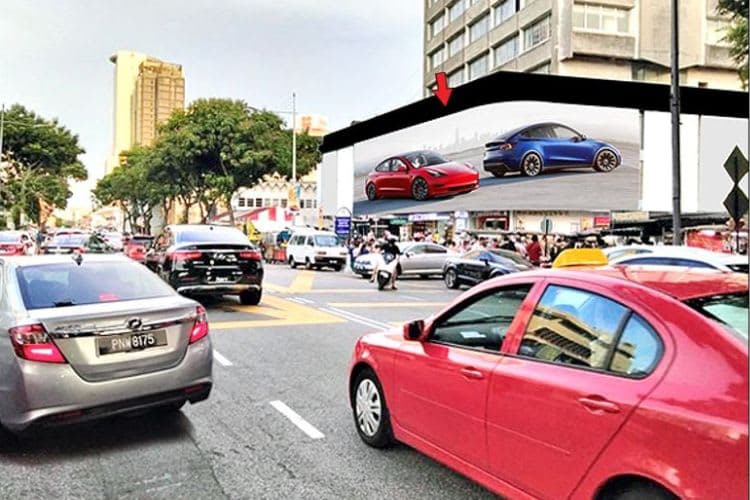 1 Panel Wall-Banner Billboard at Jalan Macalister, Georgetown, Penang