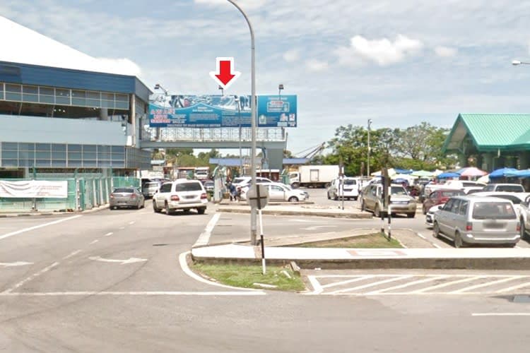 Overhead Bridge Billboard at Pasar Utama Bintulu, Bintulu, Sarawak