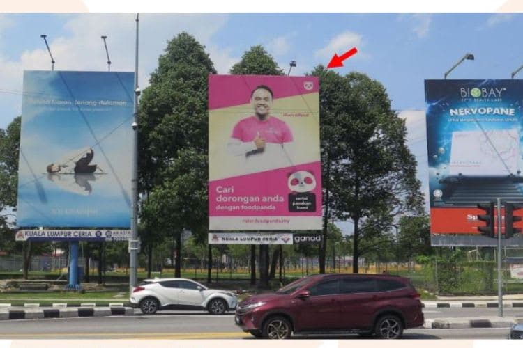 1 Sided Vertical Minipole Billboard at Jalan Jejaka, Kuala Lumpur (near Jalan Perkasa)