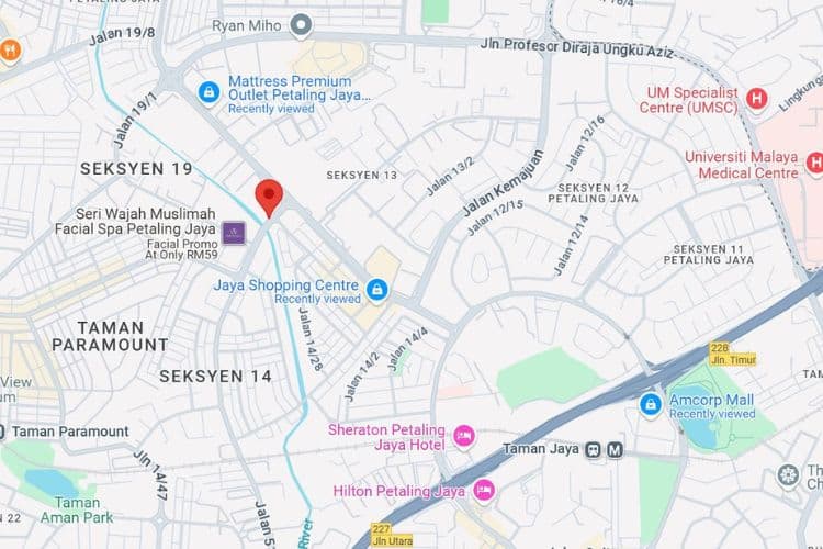 Map - Vertical Minipole Billboard at Jalan Dato Abdul Aziz (14/29), Petaling Jaya, Selangor