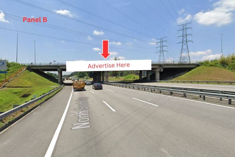 2 Sided Overhead Bridge Billboard at NSE KM 444, Rawang, Selangor (near Exit Rawang)