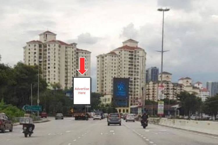 1 Sided Vertical Minipole Billboard at Jalan Klang Lama, Kuala Lumpur (B)