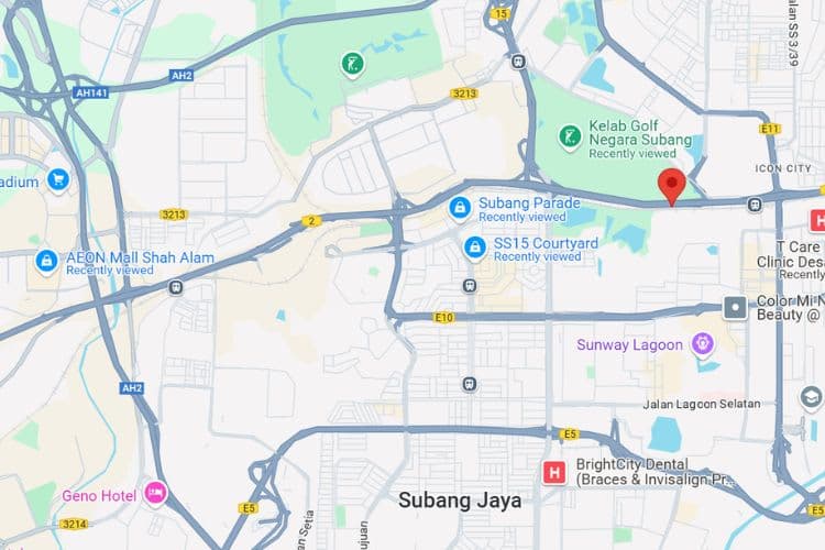 1 Sided Vertical Digital Screen Billboard at Federal Highway KM27.1, Petaling Jaya, Selangor (opposite Kelab Golf Negara Subang)