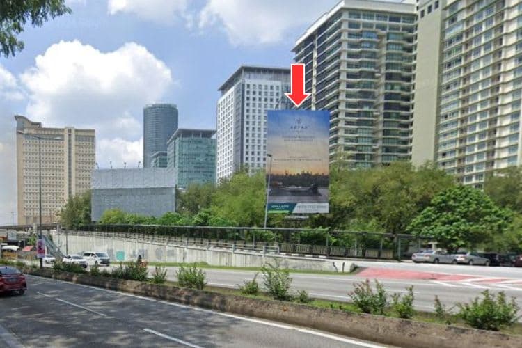 1 Sided Vertical Spectacular Billboard at Jalan Syed Putra, Kuala Lumpur (towards Mid Valley near Volvo)