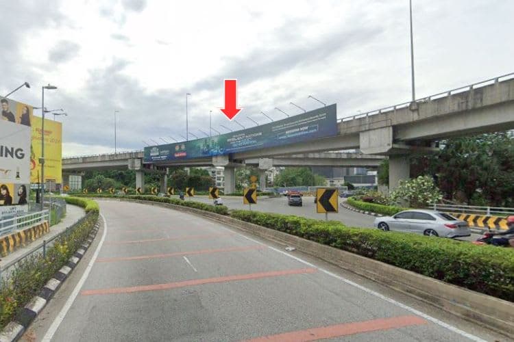 1 Sided Overhead Bridge Billboard at Bulatan Jalan Pahang, Kuala Lumpur