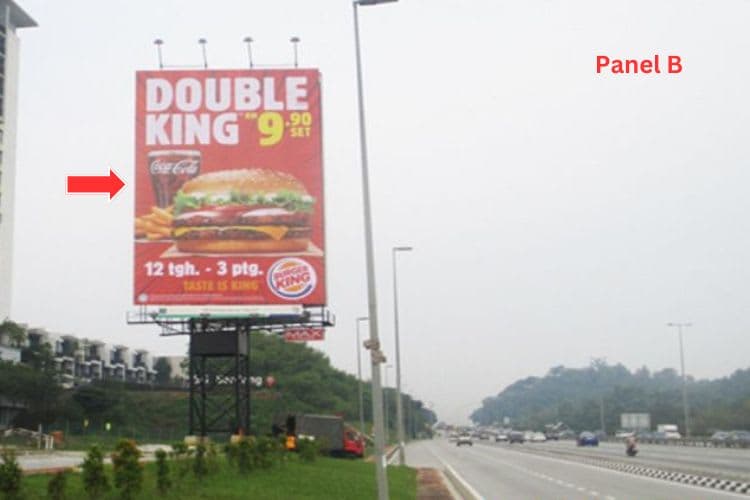 2 Sided Vertical Unipole Billboard at LDP Highway KM31.5, Puchong, Selangor (near Shell LDP Puchong South)