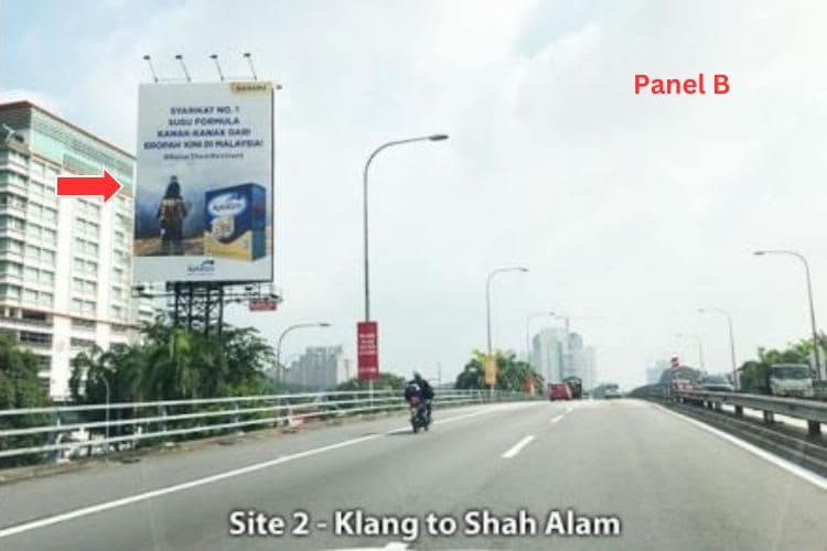 Vertical Unipole Billboard at Federal Highway, Klang Centro, Klang, Selangor (near 99 Speedmart HQ)