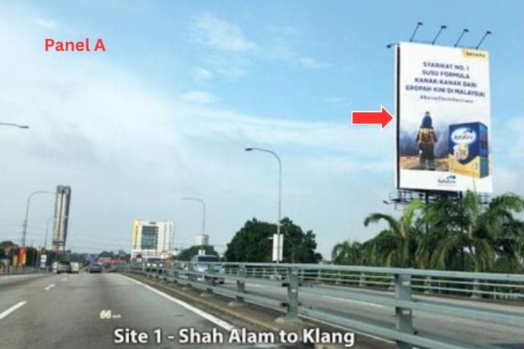 2 Sided Vertical Unipole Billboard at Federal Highway, Klang Centro, Klang, Selangor (near 99 Speedmart HQ)