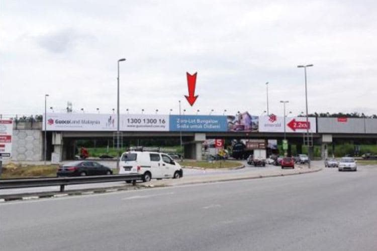 1 Panel Overhead Bridge Billboard at Plaza Tol Rawang Exit, Rawang, Selangor (after exit NSE [A])