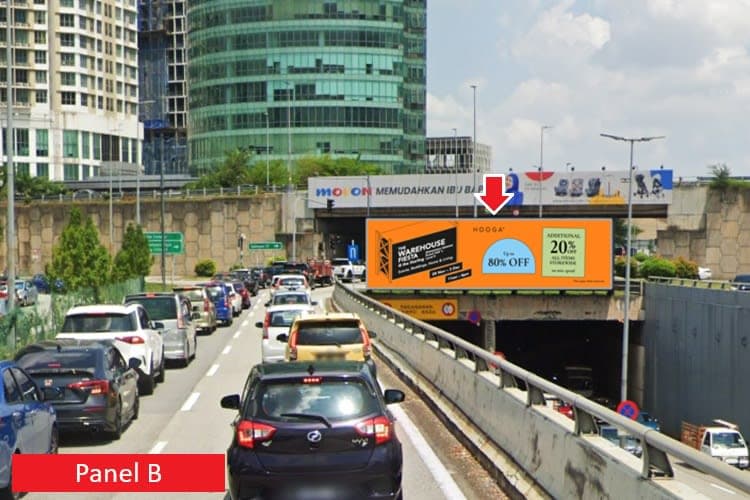 2 Sided Digital Overhead Bridge Billboard at LDP Damansara, Petaling Jaya, Selangor
