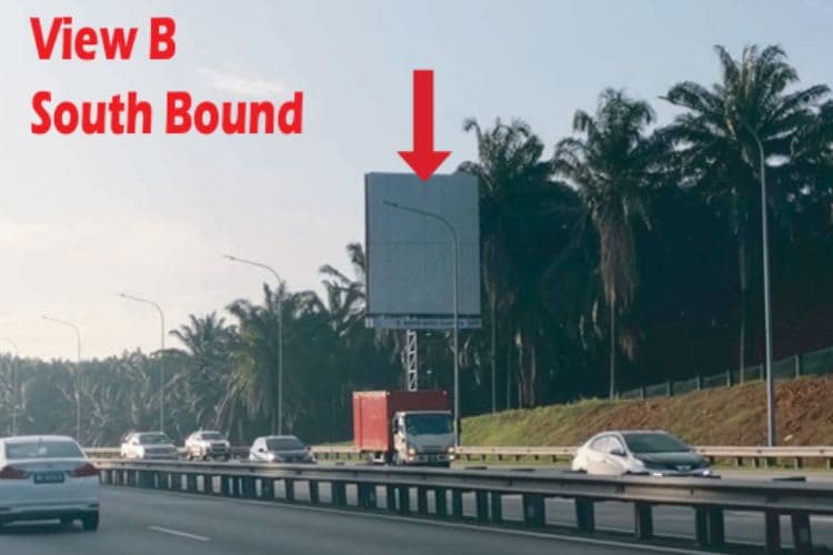 2 Sided Vertical Minipole Billboard at NSE Highway KM 276.4, Labu, Negeri Sembilan (between Nilai and Seremban interchange)