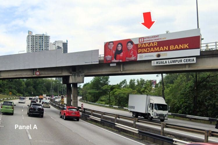 2 Sided Overhead Bridge Billboard at Kuala Lumpur - Seremban Expressway, Sungai Besi, Kuala Lumpur (near Desa Petaling)