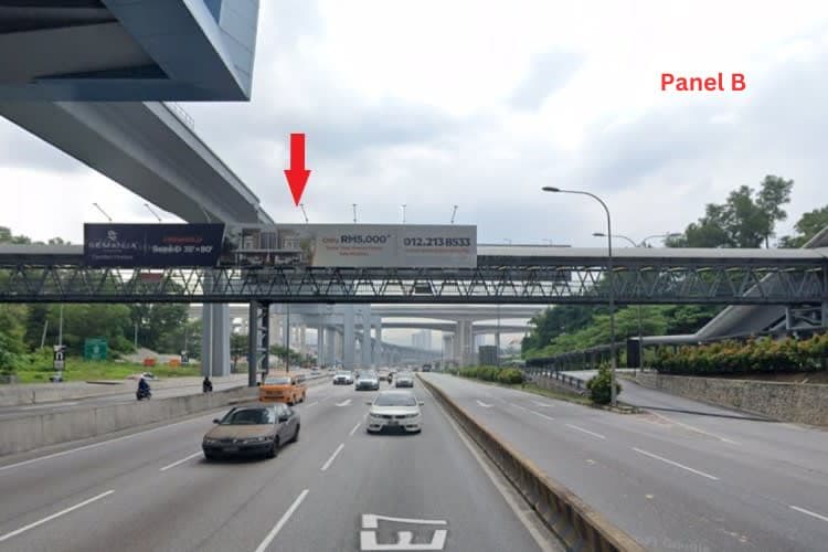 2 Sided Overhead Bridge Billboard at CKE Highway, Taman Connaught, Cheras, Kuala Lumpur (near Taman Connaught MRT Station)