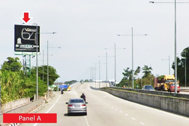 2 Sided Minipole Billboard at Jalan Teluk Kumbar, Bayan Lepas, Penang (A&B)