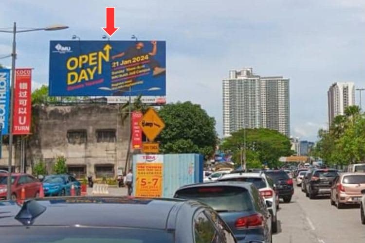 1 Sided Horizontal Roof Top Billboard at Jalan Klang Lama, Kuala Lumpur (infront Scotts Garden)