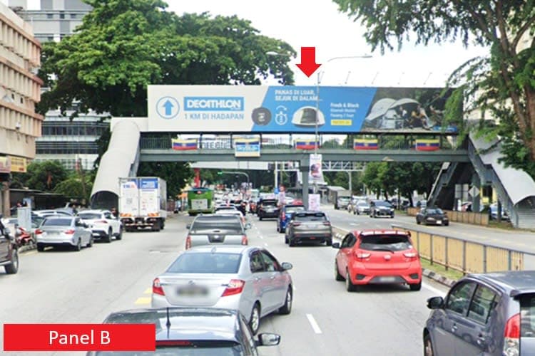 2 Sided Overhead Bridge Billboard at Jalan Cheras, Kuala Lumpur (near Sunway Velocity)