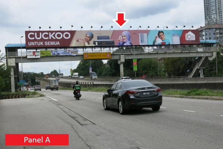 2 Sided Overhead Bridge Billboard at MRR2 Highway KM3.8, Sungai Buloh, Selangor