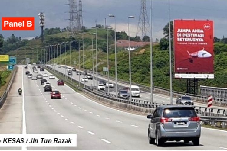 2 Sided Unipole Billboard at MEX KM21.1, Seri Kembangan, Putrajaya