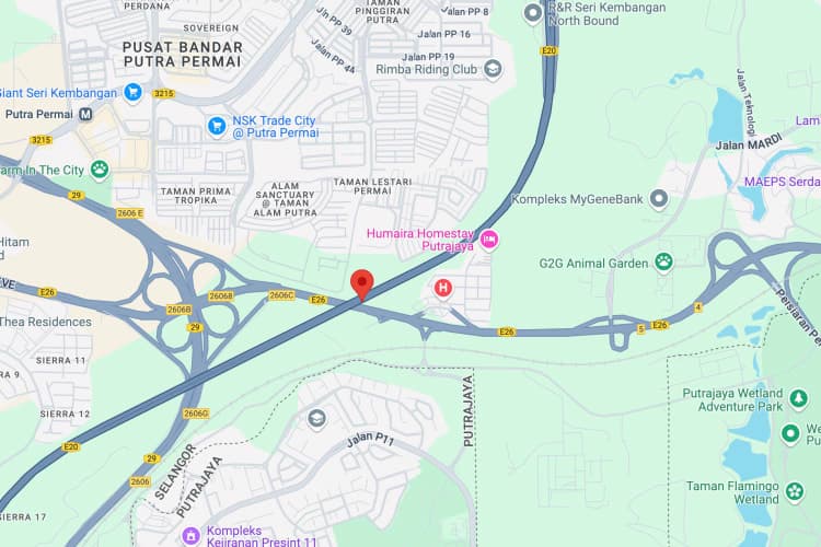 2 Sided Unipole Billboard at MEX KM21.1, Seri Kembangan, Putrajaya