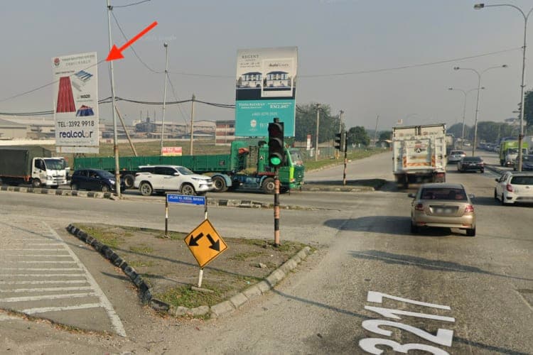 1 Panel Vertical Minipole Billboard at Jalan Meru, Klang, Selangor