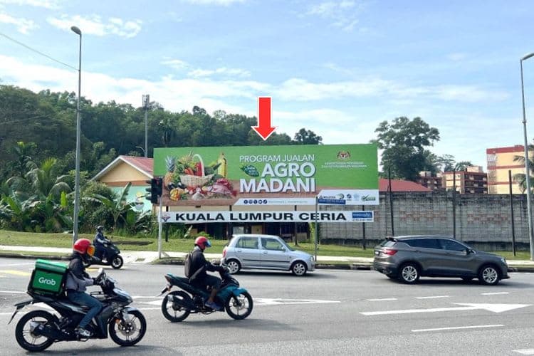 1 Panel Free Standing Billboard at Jalan Genting Klang, Kuala Lumpur