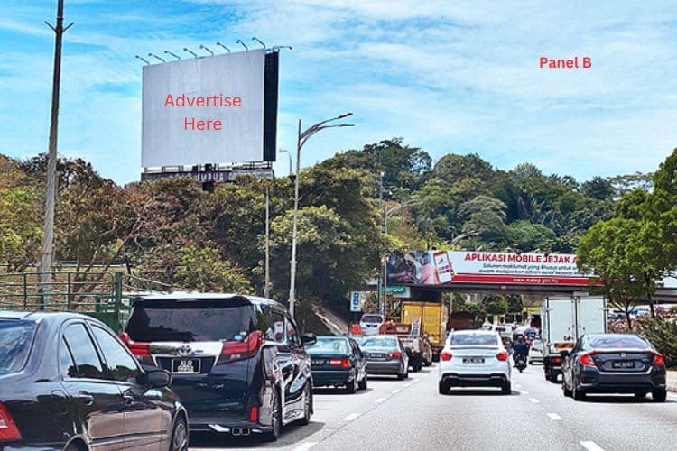 2 Sided Horizontal Unipole Billboard at Jalan Damansara / Jalan Parlimen - KL Sentral, Kuala Lumpur