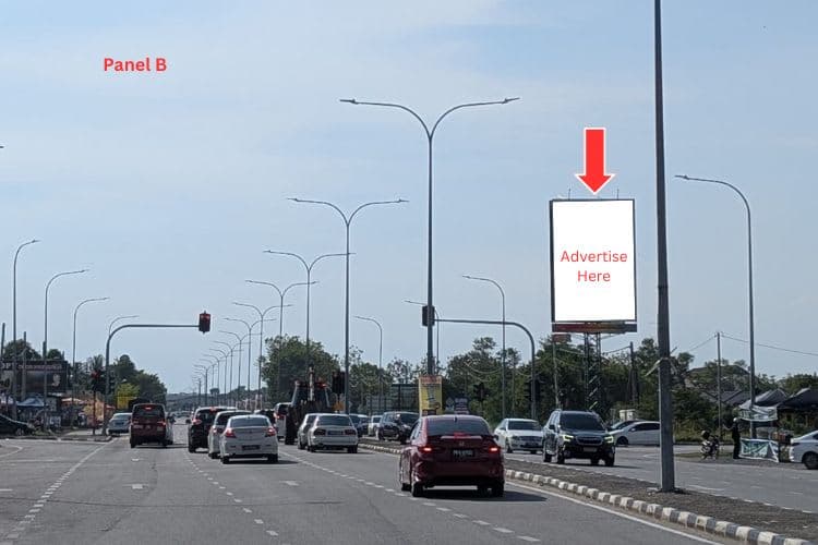 2 Sided Vertical Minipole Billboard at Jalan Alor Mengkudu, Alor Setar, Kedah (opposite Mydin)