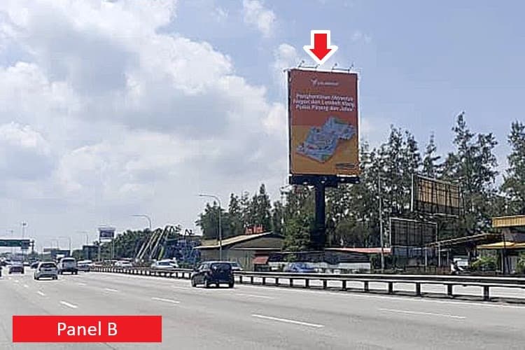 2 Sided Vertical Unipole Billboard at NSE KM143.2, Juru, Perai, Penang (right after Juru AutoCity)