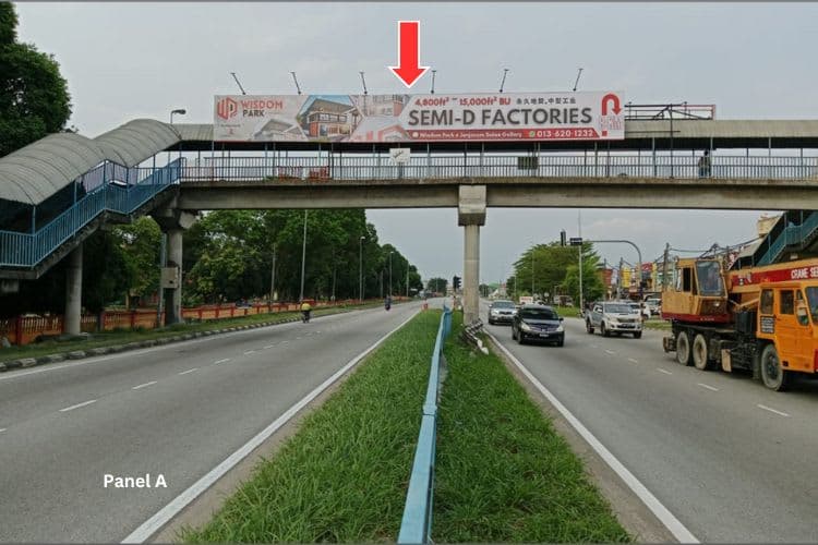 2 Sided Overhead Bridge Billboard at Jalan Klang Banting, Telok Panglima Garang, Selangor (near SMK Telok Panglima Garang)