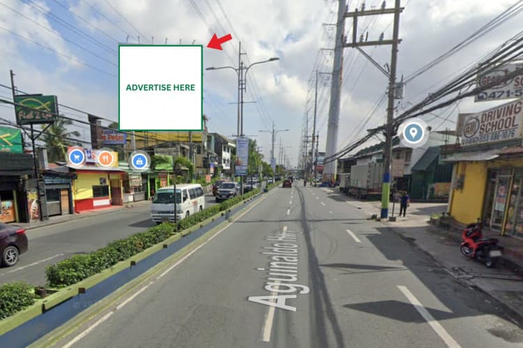 1 Panel Vertical Wall-Mounted Billboard at Palico III, Aguinaldo Highway, Imus, Cavite (on the side of Bank of Makati building)
