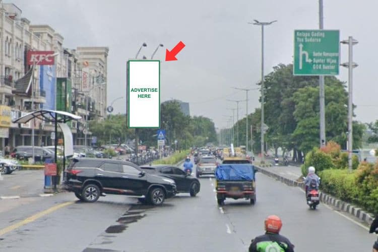 1 Panel Vertical Static Billboard at Jl. Danau Sunter Selatan, Jakarta Utara, DKI Jakarta 