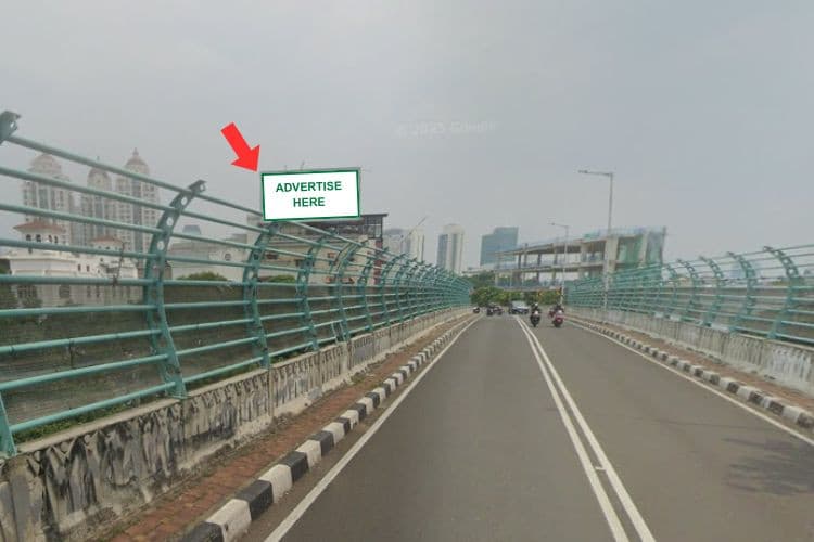 1 Panel Horizontal JPO Billboard at Jl. Patal Senayan, Jakarta Selatan, DKI Jakarta  (attached on top of Rukan Permata Senayan Building)