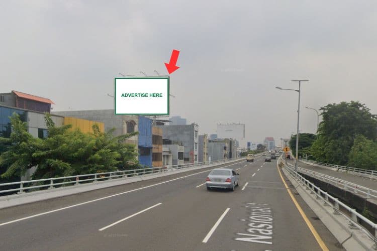 1 Sided Horizontal Static Billboard at Jl. Prof Dr Latumenten, Jakarta Barat, DKI Jakarta 