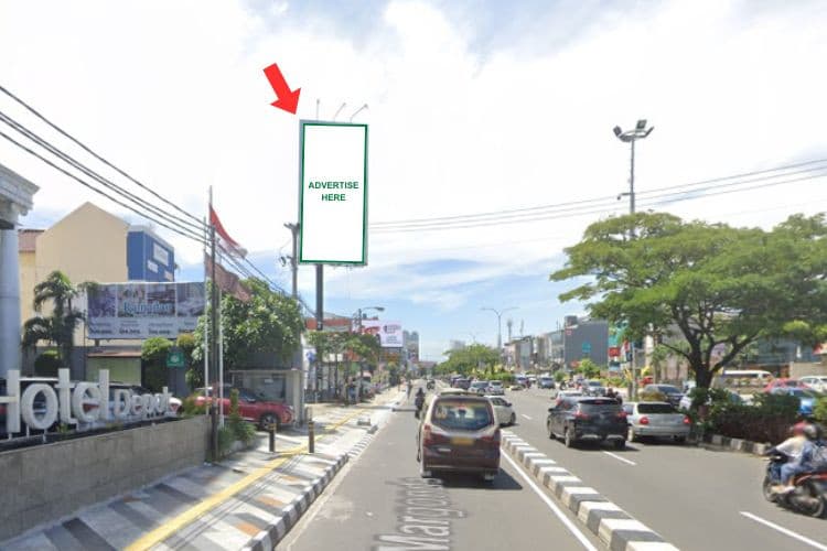 1 Panel Vertical Static Billboard at Jl. Margonda Raya, Depok, Jawa Barat  (To Jl. Siliwangi)