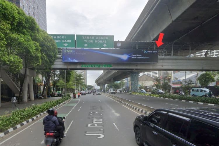 1 Sided JPO Billboard at Jl. Prof Dr Satrio, Jakarta Selatan, DKI Jakarta  (To Jl. Jend Sudirman)