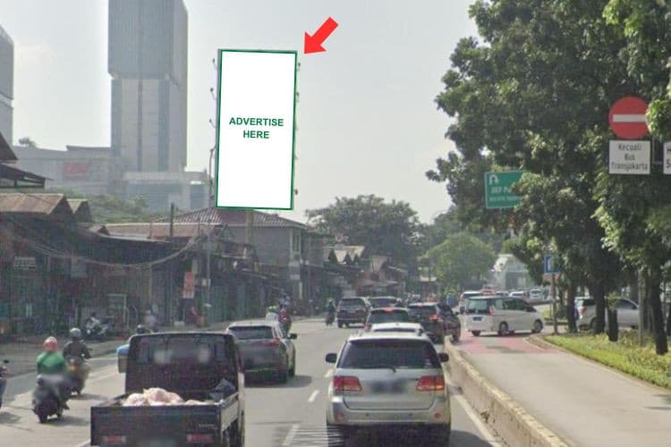1 Panel Vertical Static Billboard at Jl. Perintis Kemerdekaan, Jakarta Utara, DKI Jakarta  (To Jl. Raya Bekasi)