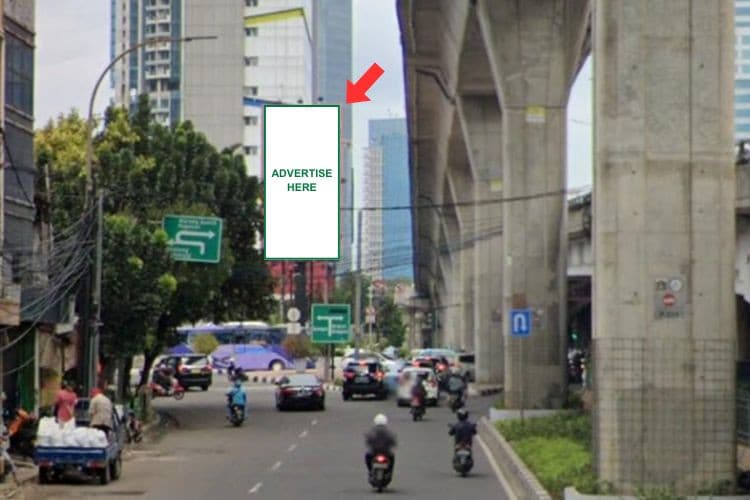 1 Panel Vertical Static Billboard at Jl. Kapten Tendean, Jakarta Selatan, DKI Jakarta 