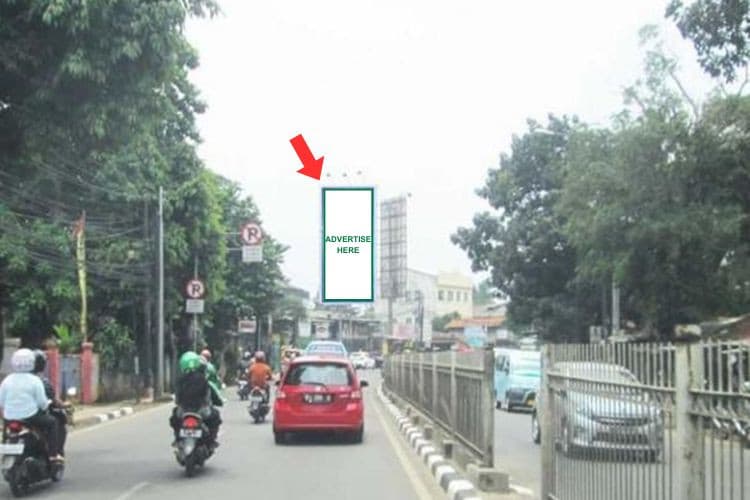 1 Panel Vertical Static Billboard di Jl. Raya Bogor, Jakarta Timur , DKI Jakarta  (To Rebo)