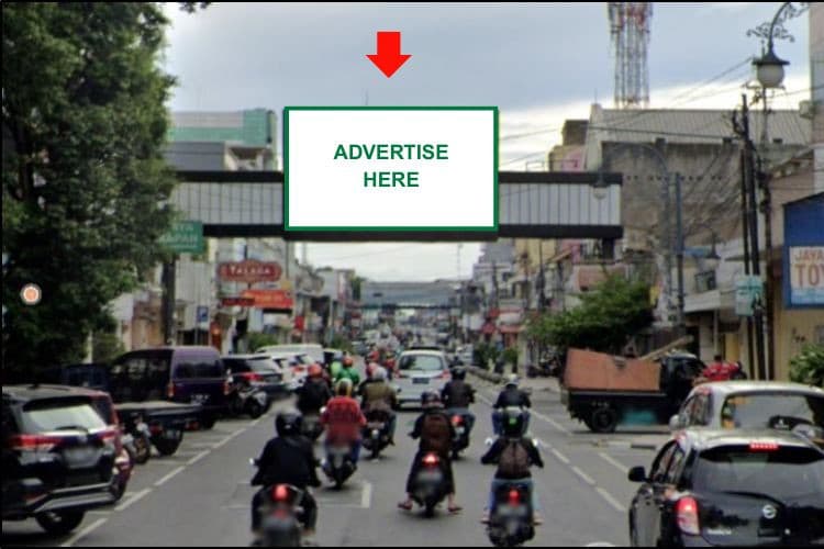 Horizontal LED Bando Billboard at Jl. Jend Sudirman No 198, Bandung, Jawa Barat