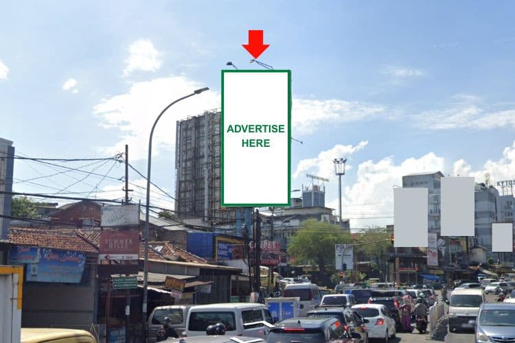 1 Panel Vertical Static Billboard at Jl. Setiabudi No 129, Bandung, Jawa Barat 