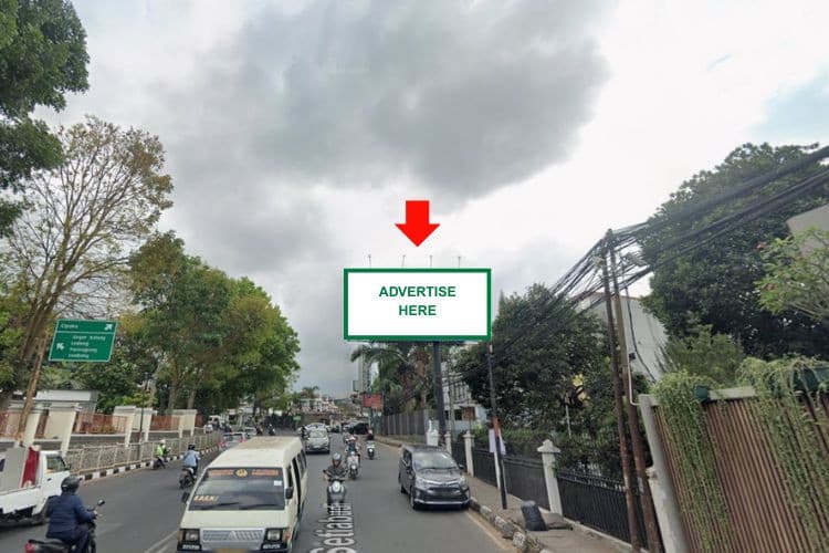 1 Panel Horizontal Static Billboard at Jl. Dr. Setiabudi, Bandung, Jawa Barat 