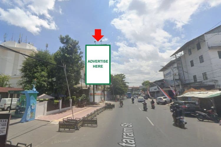 1 Panel Vertical Static Billboard at Jl. Mataram, Yogyakarta, Daerah Istimewa Yogyakarta 