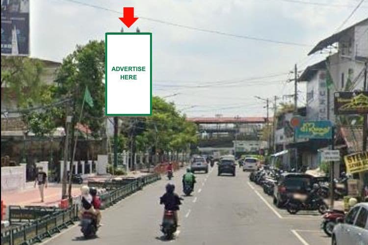 1 Panel Vertical Static Billboard at Jl. Mataram, Yogyakarta, Daerah Istimewa Yogyakarta 