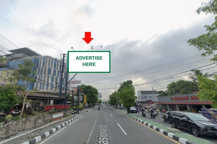 1 Panel Horizontal Static Billboard at Jl. Adisucipto (Saptohoedoyo), Yogyakarta, Daerah Istimewa Yogyakarta 