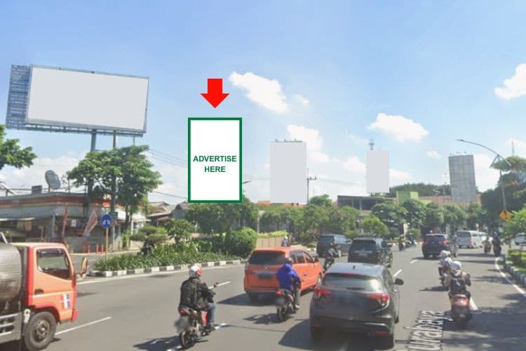 1 Panel Vertical Static Billboard di Jl. A Yani Dolog, Surabaya, Jawa Timur  (Taman Pelangi)