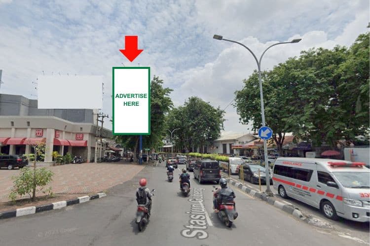 1 Panel Vertical Static Billboard di Jl. Raya Gubeng Pojok Hanamasa, Surabaya, Jawa Timur 