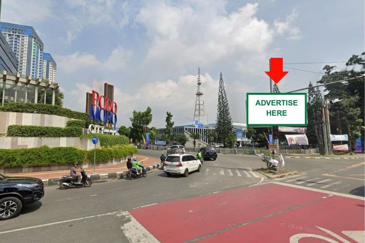 1 Panel Horizontal Videotron Billboard at Jl. Guru Patimpus (Depan TVRI), Medan, Sumatera Utara 
